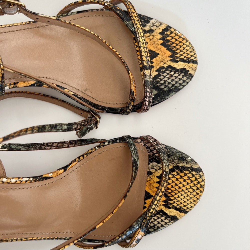 Aquazurra Multicolor Python Embossed Leather Caro… - image 8